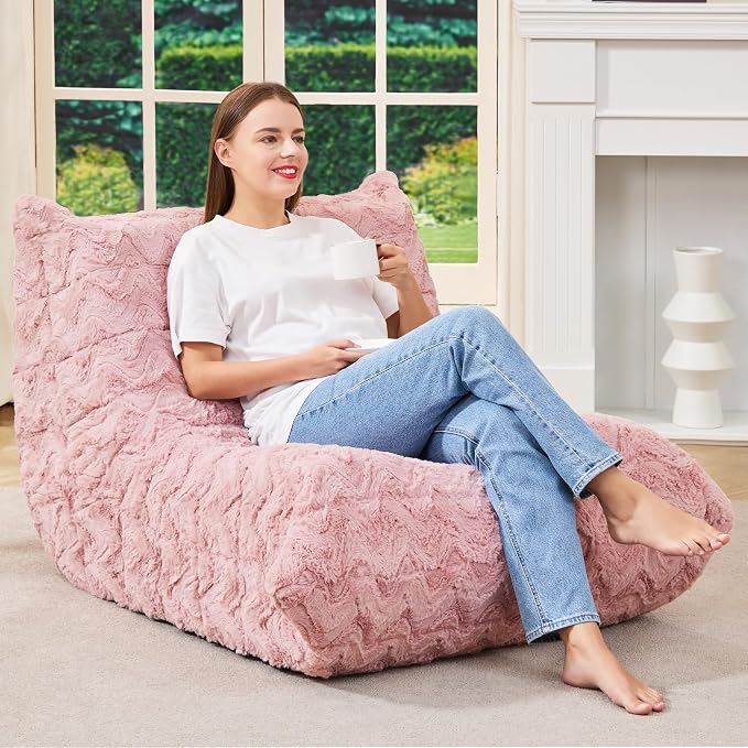 Bean Bag Chairs for Adults Giant Bean Bag Chair Memory Foam BeanBag Chair Bean - Image 3