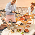 Bamboo Bed Tray Table, Large Breakfast Tray - Image 6
