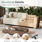 YOUDENOVA 2 Piece Set Comfy Sofa Couch, 2 3-Seater Sofa - Image 6