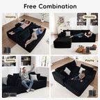 Opiesit 108" Boneless Couches for Living Room, Modular Sectional Sofa - Image 6
