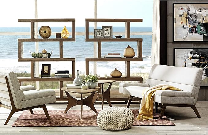 INK+IVY Blaze Triangle Wood Coffee Table Plywood - Image 4