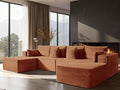 138" Cloud Sectional Couch, Comfort U Shaped Boneless Couch by VYUXWO