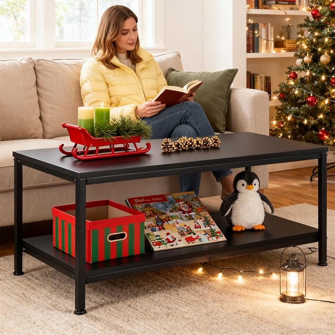 ZenStyle Industrial Coffee Table - Image 9