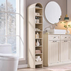 IFGET 67" Tall Arched Bookshelf, 8 Tiers Arch Bookcase - Image 6