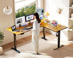 Casaottima 63 Inch Reversible L Shaped Electric Standing Desk, Ergonomic Height - Image 2