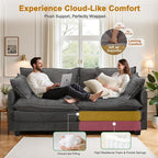 77" Cloud Chenille Sofa Set - Image 4