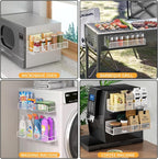 DTUQYX Magnetic Spice Rack for Refrigerator, 4 Pack 100% Metal Strong Magnet - Image 7