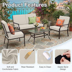 Waterproof Outdoor Cushion Covers, Stretch Patio Slipcovers | UV Resistant - Image 7