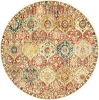 Lahome Moroccan Washable Round Rugs, Non-Slip Soft Round Rug 4ft Ultra-Thin | - Image 7