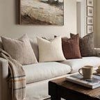 MIULEE Chenille Textured Fall Throw Pillow Covers Brown 18x18 Set of 2 | Slubby - Image 5