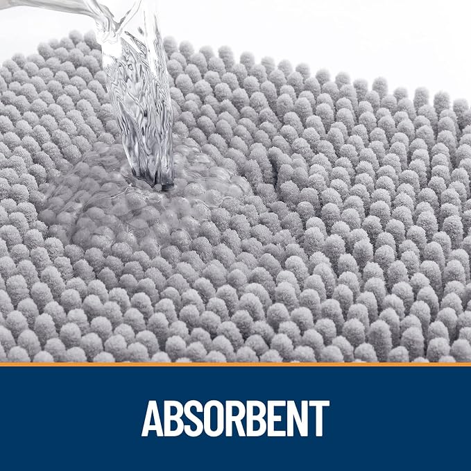 OLANLY Dog Door Mat for Muddy Paws 32x20, Super Absorbent Chenille Mud Mat | - Image 3