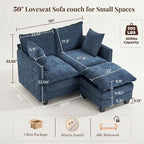 Loveseat Sofa with Ottoman, Cloud 3-Layer Cushion, Living Room, in a Box - Image 2
