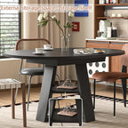43.3in-59in Extendable Round Dining Table - Image 3