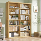 Rresyet 71.8" L *47.2“W Wooden Bookcase and Bookshelf – Extra Large Bookshelf - Image 3