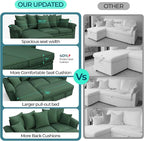 LINSY HOME 90.5'' Sectional Sleeper Sofa - Image 4