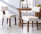 VESCASA Upholstered Farmhouse Dining Chairs by VESCASA