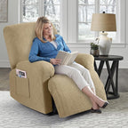 Timeles Recliner Covers Extra Wide Recliner Chair Cover Reclining Sofa - Image 8