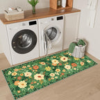 DUKINO 2x5 Runner Rug, Floral Washable Rug - Image 4