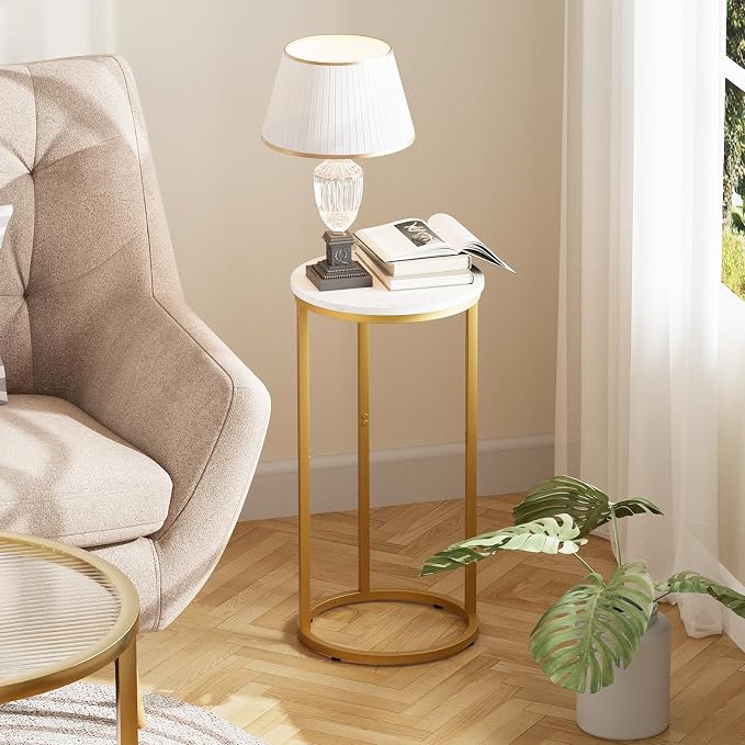 C Shaped End Table, Couch Side Tables - Image 7