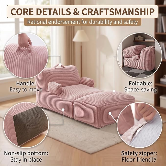 6FT Large Bean Bag Chair Lounger - Image 5