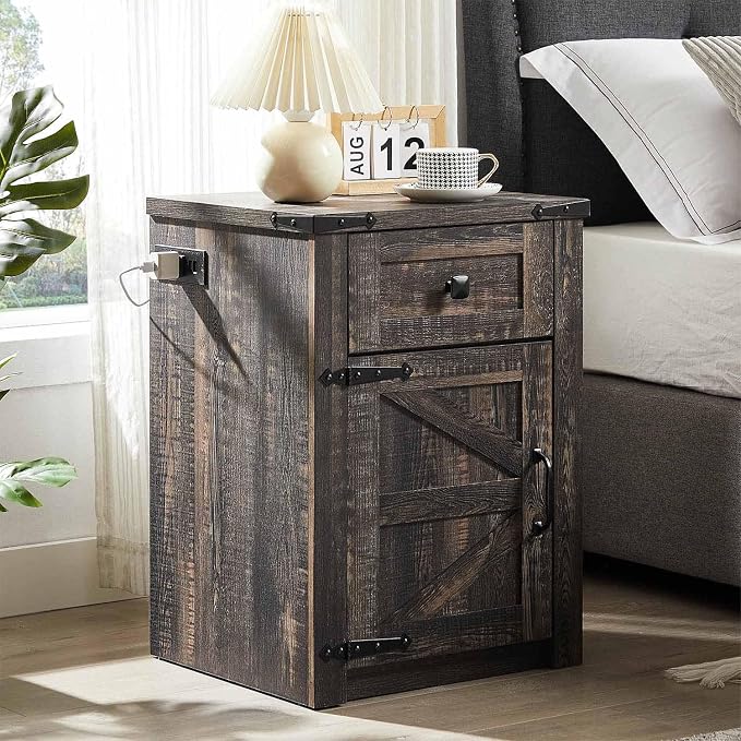 SOOWERY Nightstands Set of 2, Nightstand - Image 2