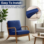 Smiry Waterproof Patio Cushion Covers, Stretch Outdoor Furniture Covers | Couch - Image 7