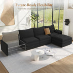 Vesgantti 108" Modular Sectional Sofa, Comfy Cloud Couch - Image 8