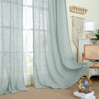 Short Linen Curtains 36 Inch Length - Image 9