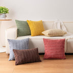 Aegero Corduroy Decorative Throw Pillow Covers 14x36 InchSoft Striped Pillow - Image 7