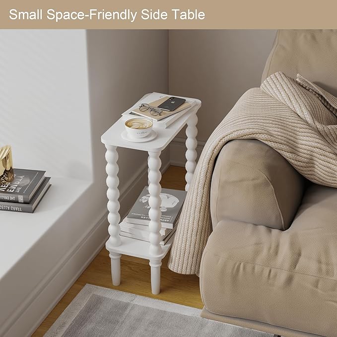 Veegle Narrow Side Table, Small End Table - Image 4