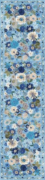 Blue Hallway Runner Rug 2'6''x14' - Image 3