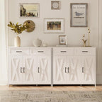 Homhedy Sideboard Buffet Cabinet, Coffee Bar Storage Cabinet - Image 8