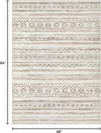 cotiled Boho 5x7 Area Rugs for Living Room: Soft Moroccan Washable Rug | Solve - Image 2