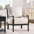 DUHOME Linen Fabric Spindle Accent Chair by DuhomeElegantLifestyle