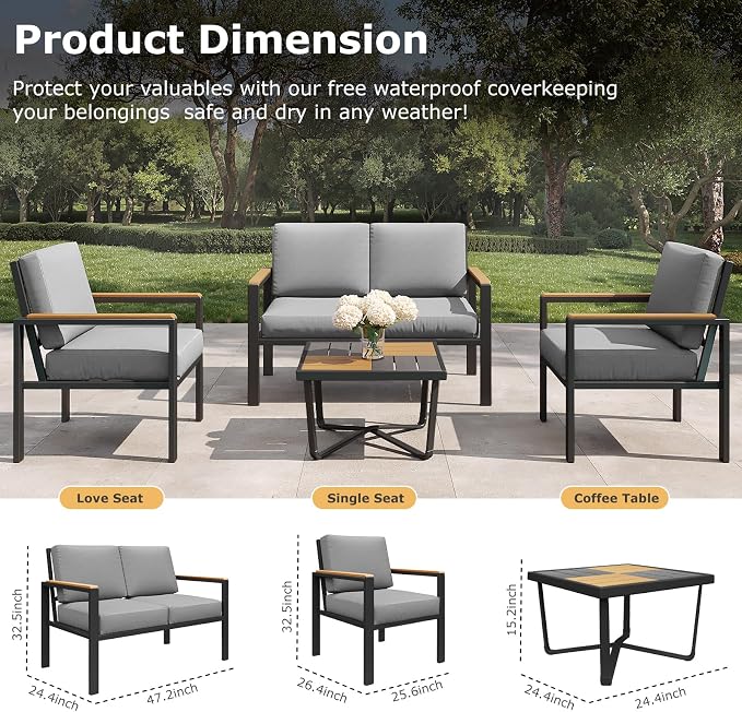 5-Piece Patio Furniture Set - Image 2