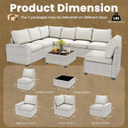 9 Piece Outdoor Patio Furniture Set - Image 8