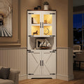 GarveeHome 67 in Tall Corner Storage Cabinet by GarveeHome