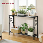 Tajsoon Console Table, 2-Tier Entryway Table, 41.8”L Narrow Sofa Tables - Image 2