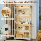 LELELINKY Farmhouse Display Cabinet - Image 3