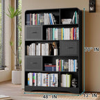 5 Piece Bedroom Sets, Modern Dresser and Nightstand Sets & Bookshelf - Image 8