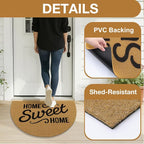 OLANLY Half Circle Front Door Mat, Low Profile Doormat, Stain and Fade Resistant - Image 4