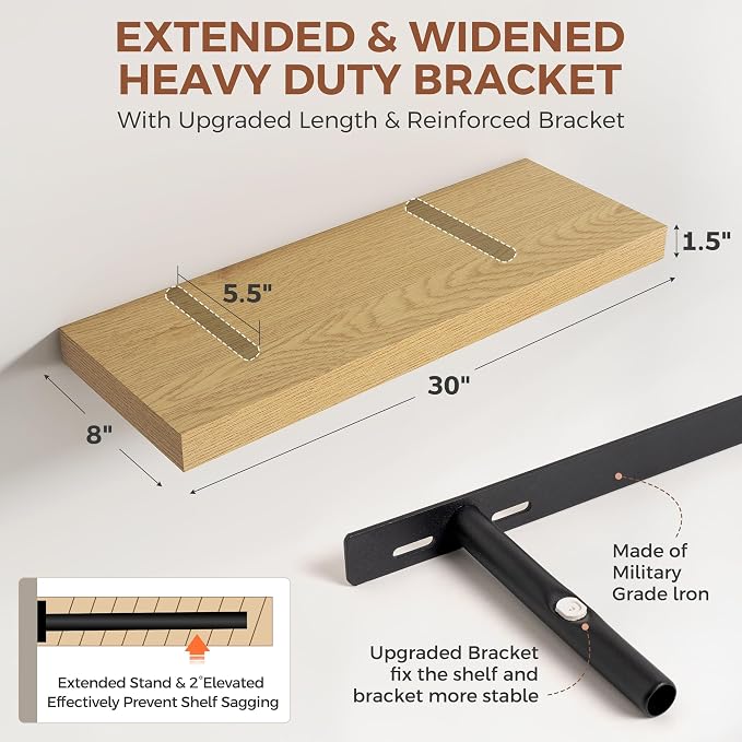Dreamland 30 Inch Floating Shelves - Image 2