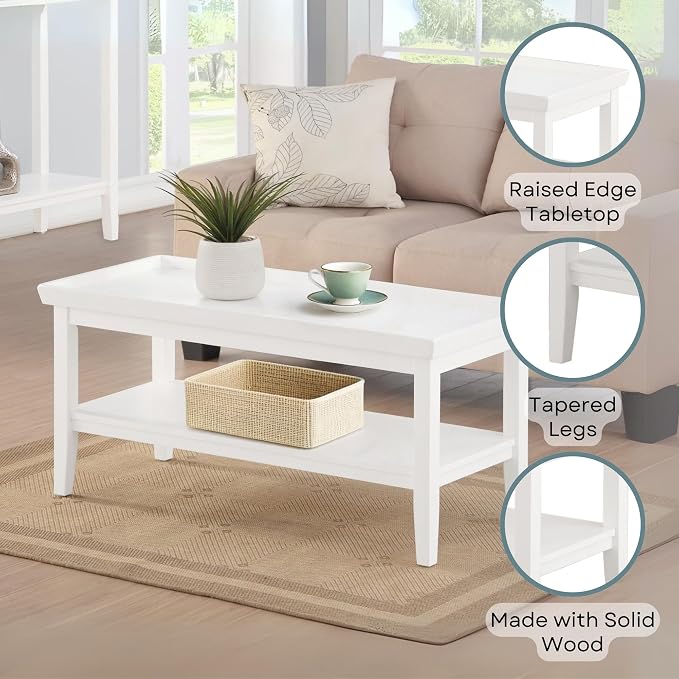 Convenience Concepts Ledgewood Coffee Table 42" - Image 5