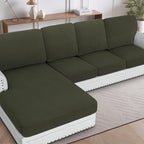 H.VERSAILTEX Sectional Couch Covers 1 Piece Chaise Slipcover L Shape Separate by HVERSAILTEX