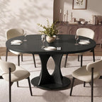 Einhomn 43-59" Extendable Round Dining Table, Kitchen Table - Image 3