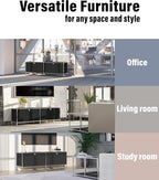 Metal Low Board Storage Cabinet - Image 6