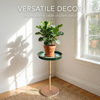 Gesodant Boho Single Leg Round Side Table - Image 7