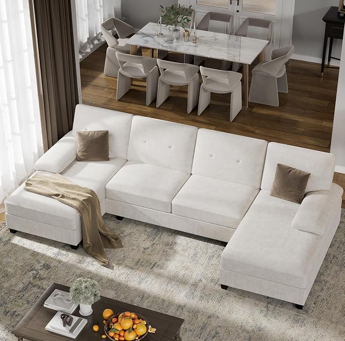 U-Shaped Sectional Couches for Living Room, 4 Seat Sofa by Shintenchi%7CFurnitureMadeforRealLife