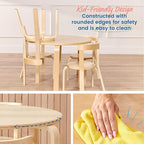 ECR4Kids Bentwood Table and Curved Back Chair Set, Kids Furniture - Image 5