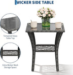 3-Piece Patio Furniture Set, 2 Swivel Rocking Chairs - Image 4
